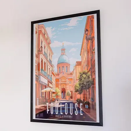 Industrial 2 Bedroom With Terrace, Parking And Wifi شقة تولوز